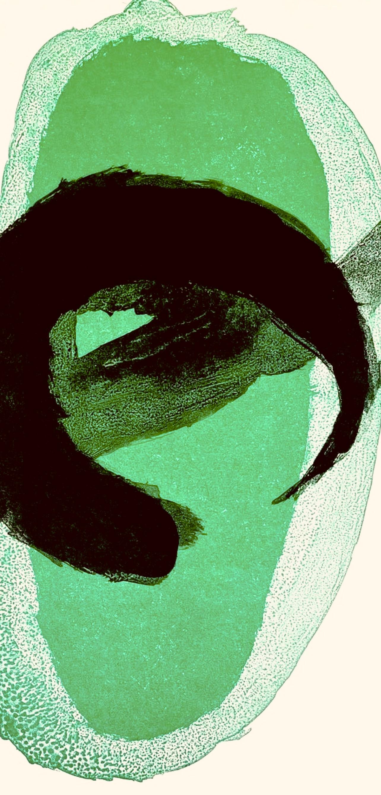 Miró, Jaune et Greene & Greene (Mourlot 298, 300), Derrière le miroir (d'après) - Surréalisme Print par Joan Miró