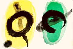 Miró, Amarillo y verde (Mourlot 298, 300), Derrière le miroir (después)