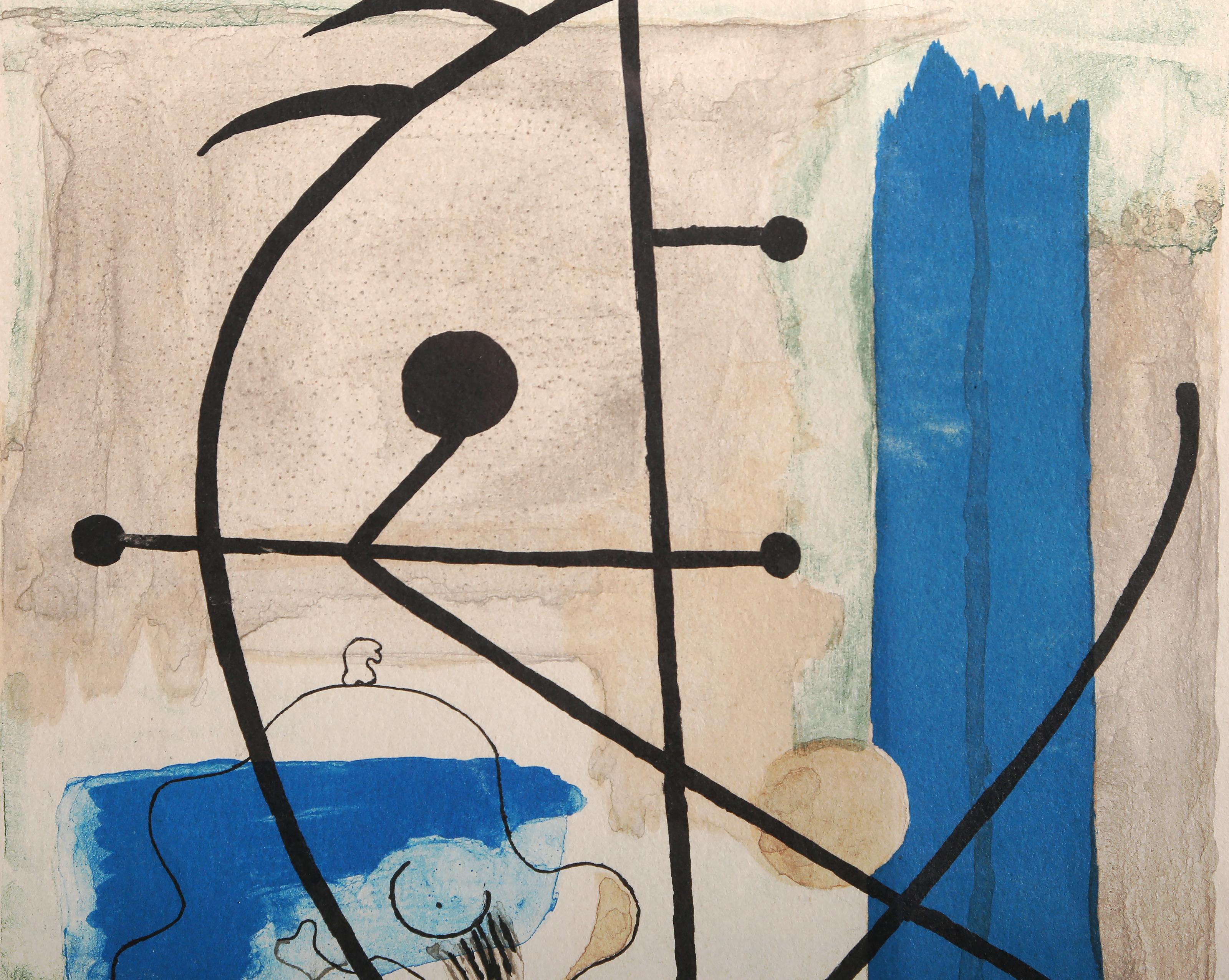 Mobile, Abstract Lithograph after Joan Miro - Print by Joan Miró