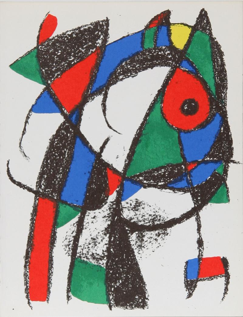 Moderne moderne abstrakte Lithographie von Joan Mir – Print von Joan Miró
