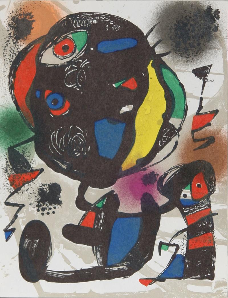 Modern Abstract Lithograph by Joan Miró For Sale 1