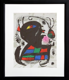 Lithograph III (1117), Framed Modern Abstract Lithograph by Joan Miró