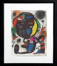Modern Abstract Lithograph by Joan Miró