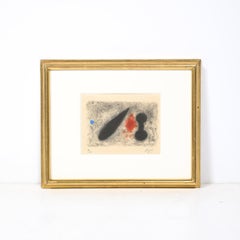 Modernist "Nous Avons" Etching & Aquatint Edition 4/40 signed Joan Miró