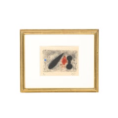 Modernist "Nous Avons" Etching & Aquatint Edition 4/40 signed Joan Miró