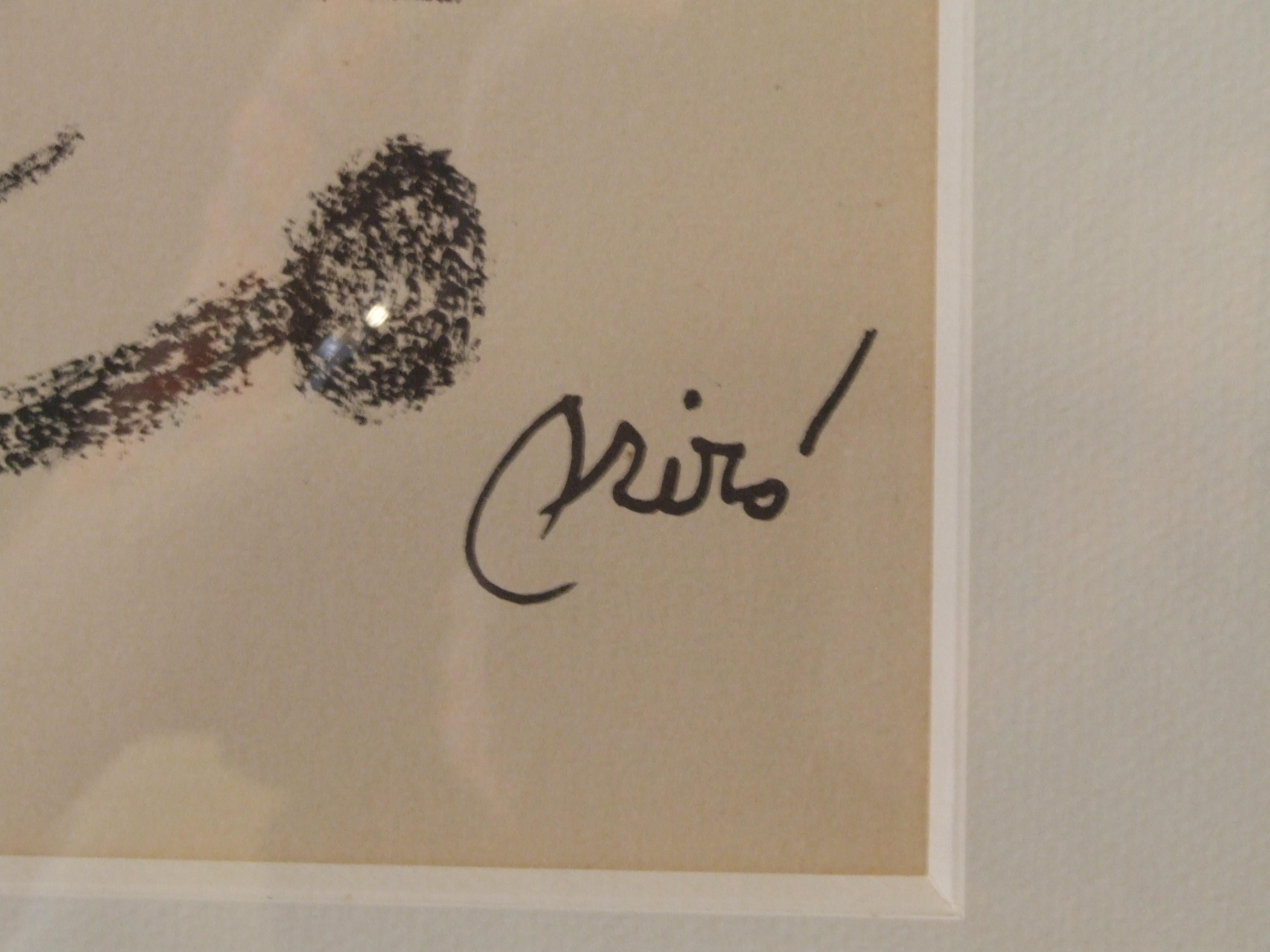 no title '60s - litograph, 50x35 cm., framed. - Print by Joan Miró