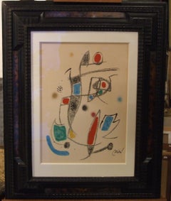 Vintage no title '60s - litograph, 50x35 cm., framed.