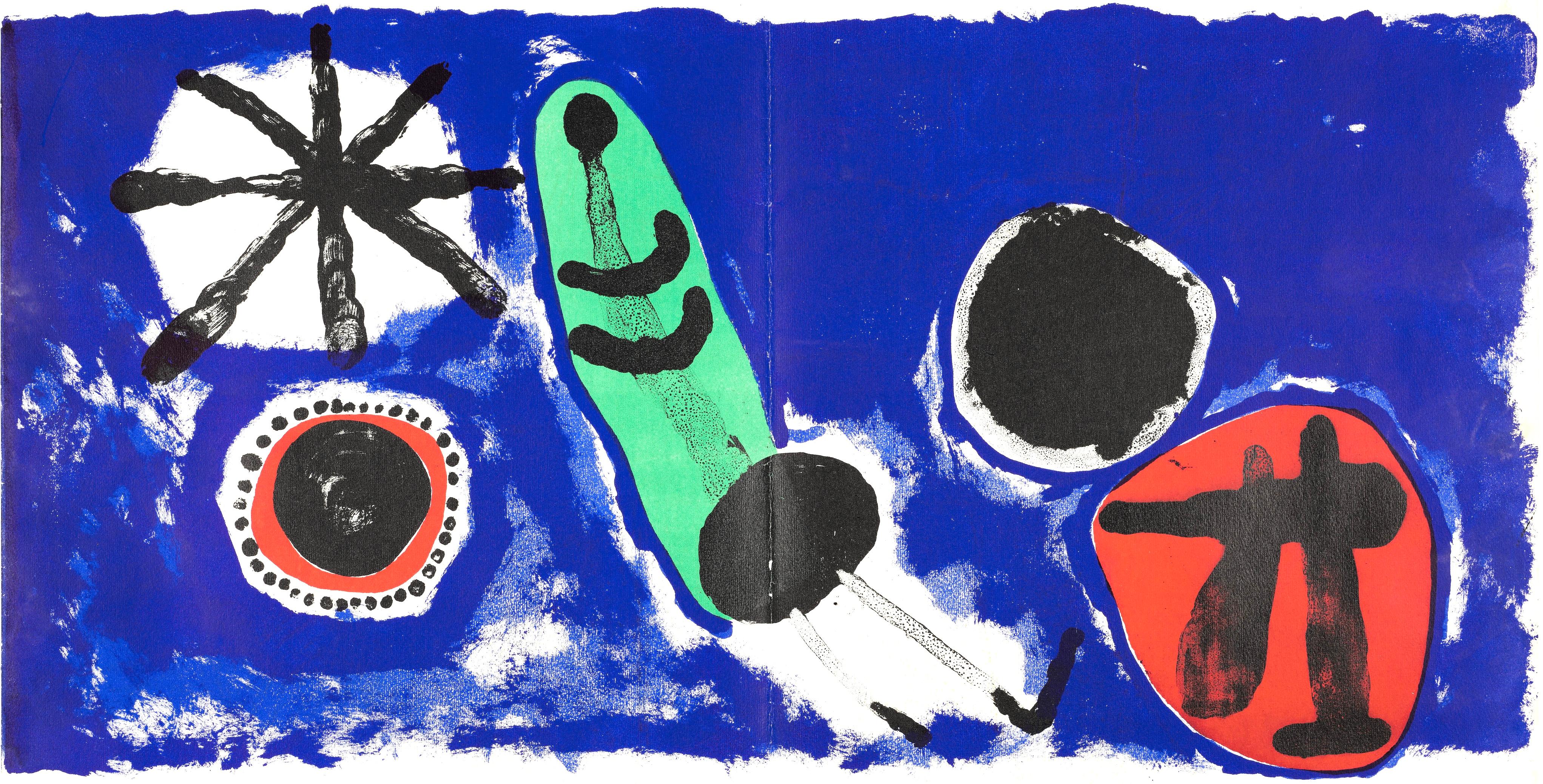 Nocturno (Cramer 26; Mourlot 204), Derrière le miroir - Print Surrealista de Joan Miró