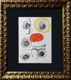 Vintage Obra Inedita Recent IV, Joan Miró, 1964, Edition 100, Guarro paper
