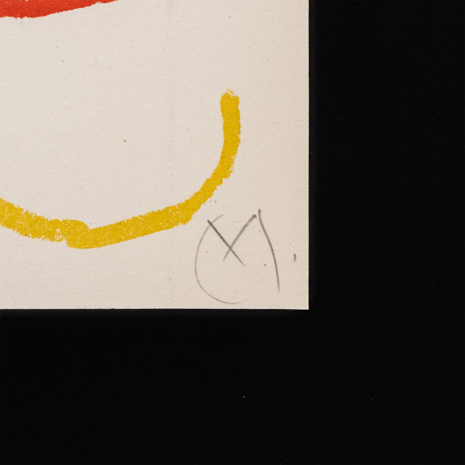 Obra Inèdita Recente VIII - Abstract Print Beige di Joan Miró