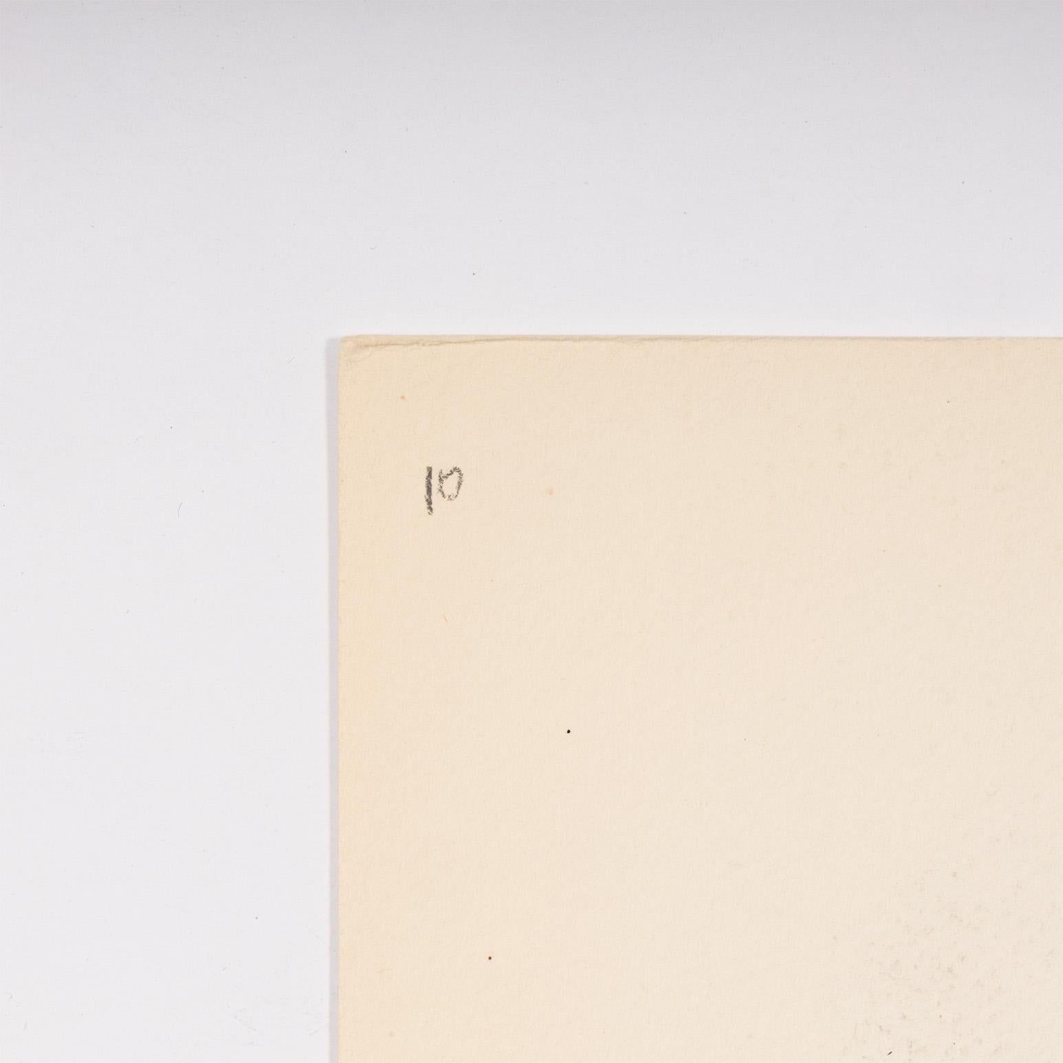 Obra Inédita Reciente X - Abstract Print Beige de Joan Miró