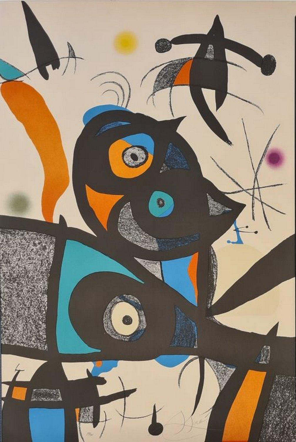 Joan Miró Abstract Print - Oda a Joan Miro 