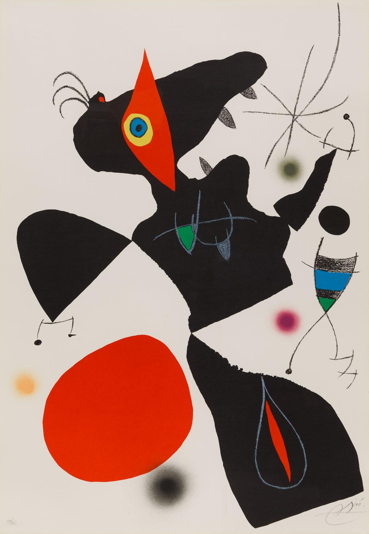 Joan Miró Abstract Print - Oda a Joan Miro