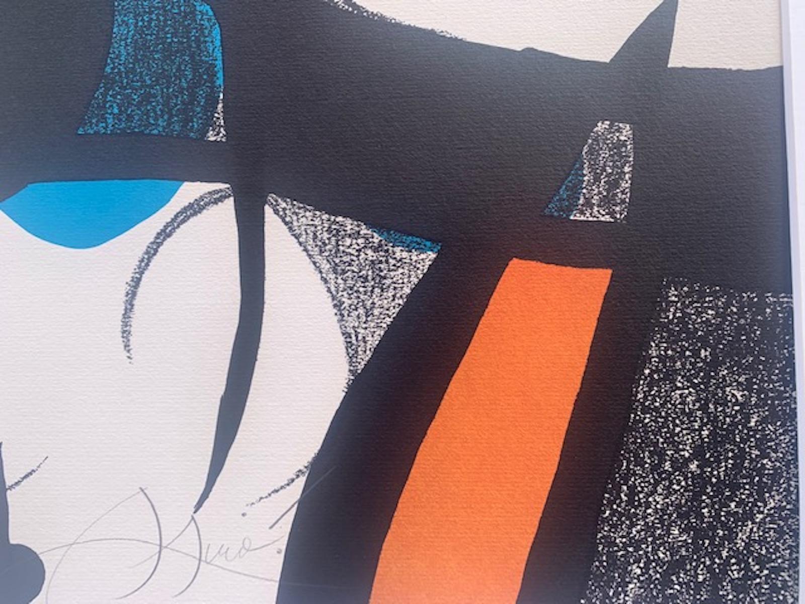 Oda à Joan Mirò is an original contemporary artwork realized by Joan Mirò in 1973, Plate III from “Oda à Joan Miró (Ode to Joan Miró).

Original lithograph on Guarro Paper.

Numbered on the lower center. Edition 13/75.

Hand Signed on the lower