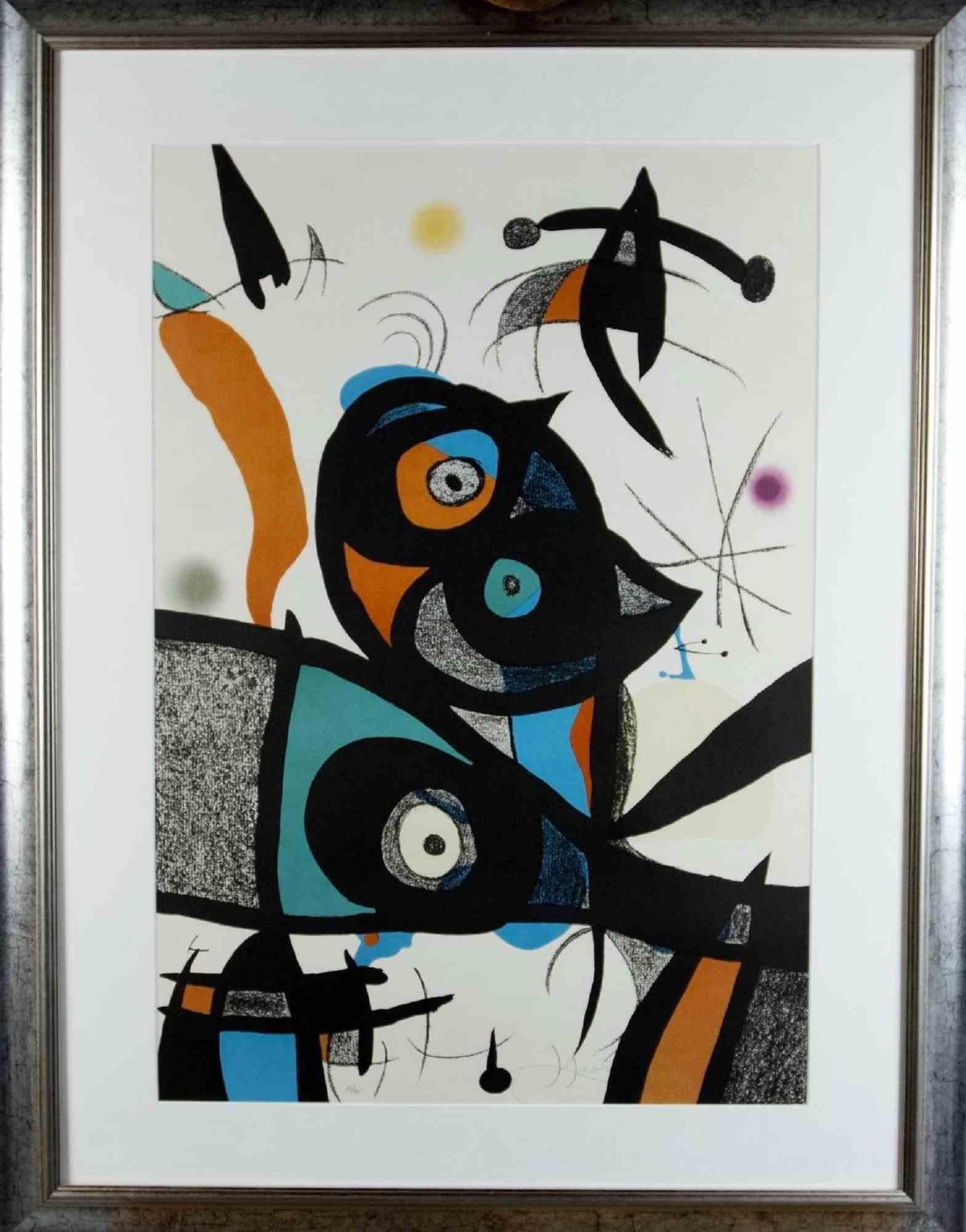 Oda à Joan Mirò - Original Lithograph by J. Miró - 1973 - Print by Joan Miró