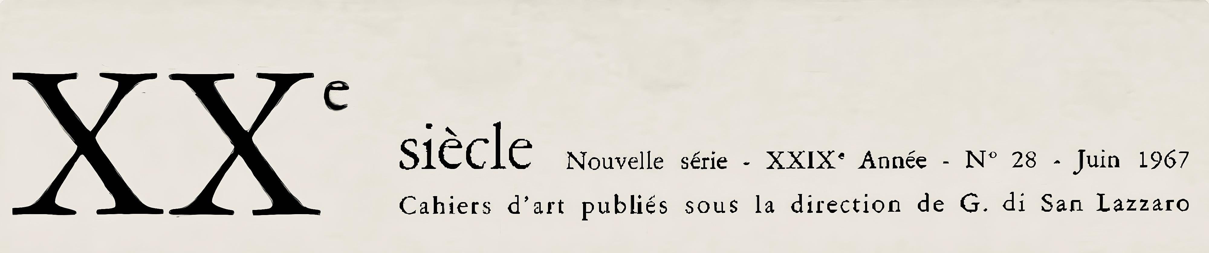 Lithograph on vélin paper. Paper Size: 12.4 x 28.95 inches, with bifold, as issued. Inscription: Unsigned and unnumbered, as issued. Catalogue raisonné references: Miró, Joan, and Joan Teixidor. Joan Miro Lithographe III: 1964-1969. Maeght, 1977,