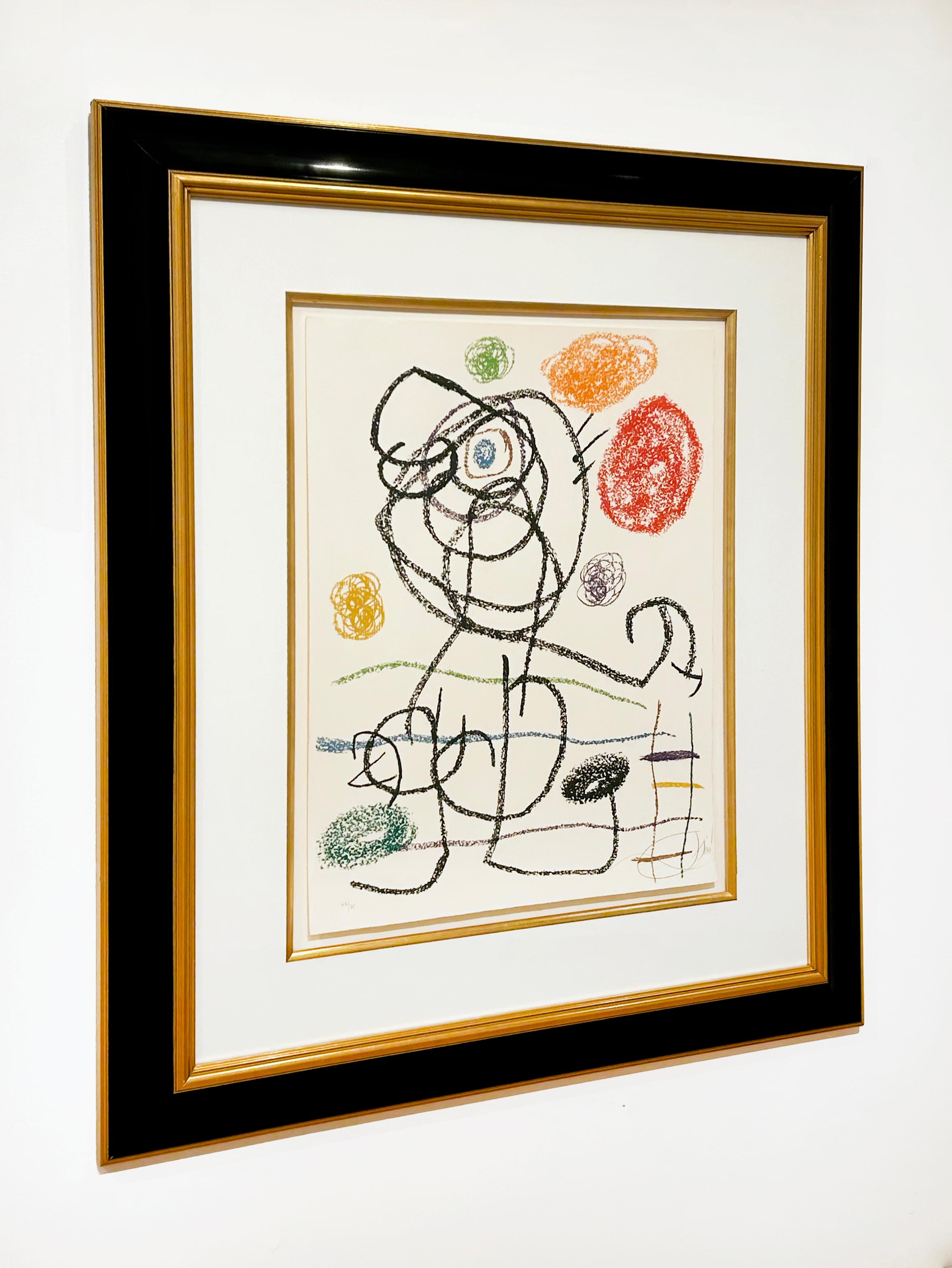 Artist:  Miro, Joan
Title:  One Plate from Album 21 (Maeght 1135)
Series:  Album 21
Date:  1978
Medium:  Lithograph in colors on Arches
Unframed Dimensions:  25.5