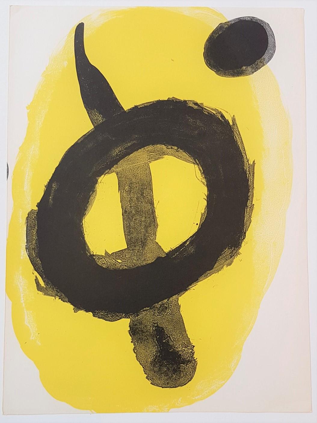 Joan Miró Abstract Print - One plate from DLM "Peintures Murales de Miró"  (~45% OFF)