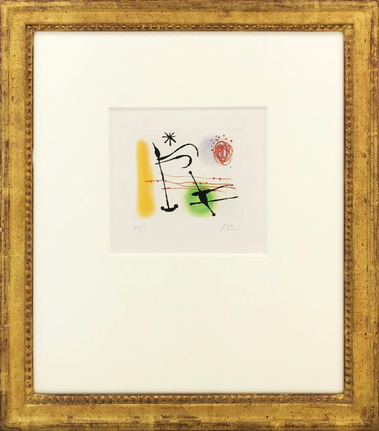 PLATE IX (FROM LA BAGUE D'AURORE SUITE) - Print by Joan Miró