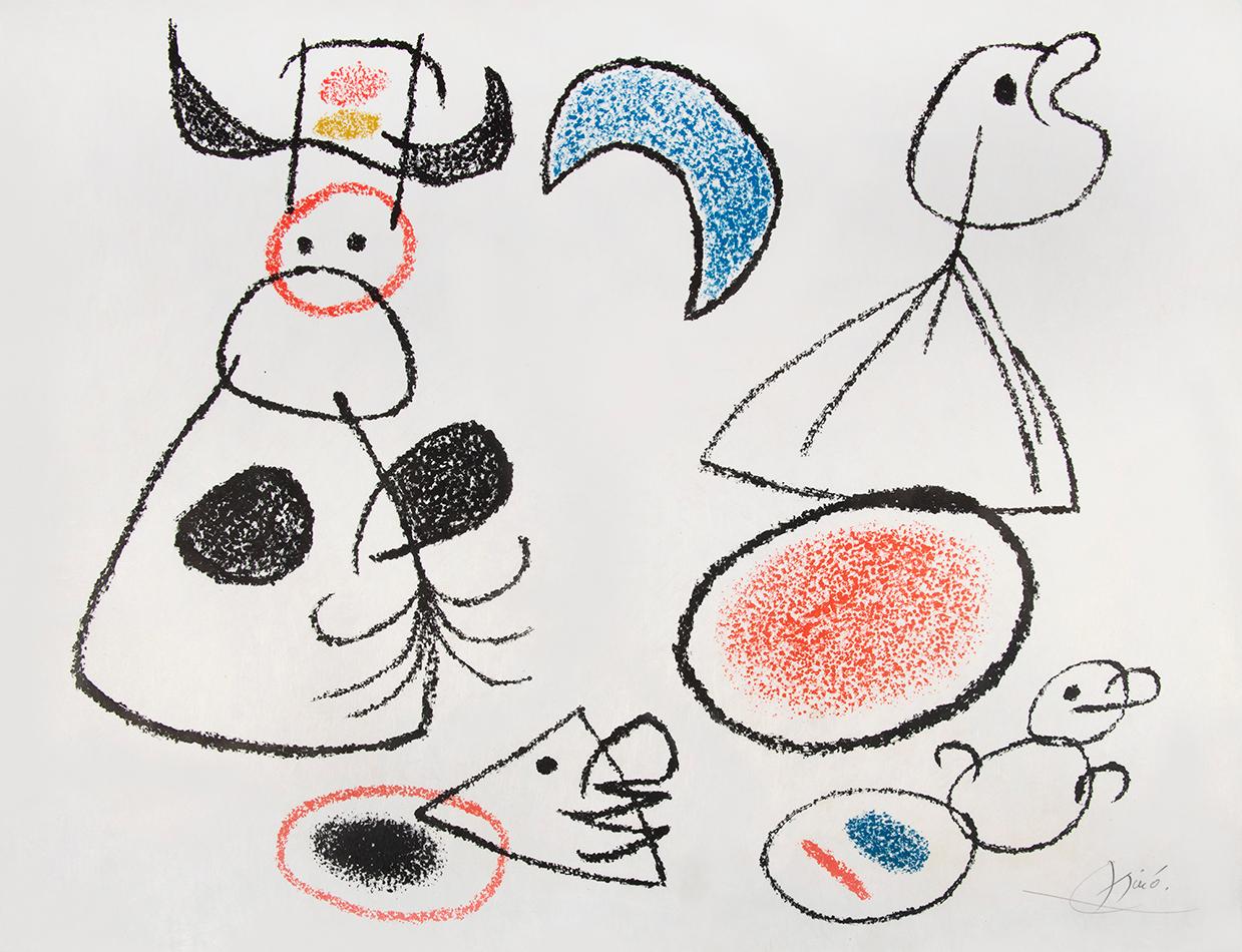 Joan Miró Figurative Print - One Plate, from Ubu au Baléares