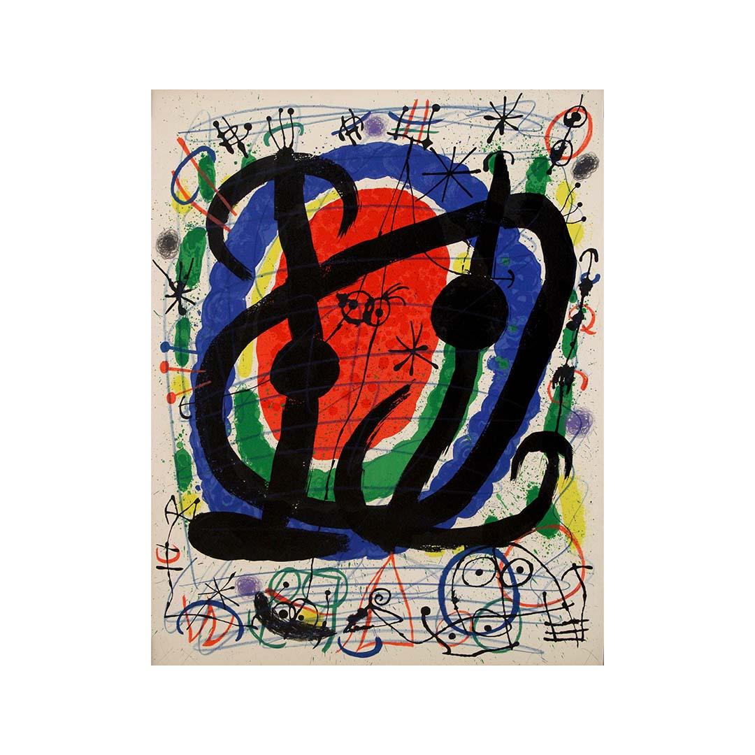 Litografia originale del 1966 di Joan Miró per il XXII Salon de Mai in vendita 2