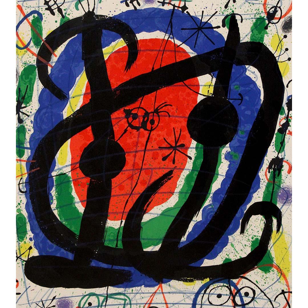 Litografia originale del 1966 di Joan Miró per il XXII Salon de Mai in vendita 3