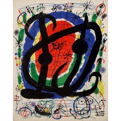Original-Lithografie von Joan Miró aus dem Jahr 1966 für den XXII. Salon de Mai