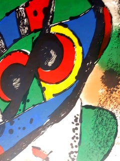 Original Abstract Lithograph from "Lithographe IV"