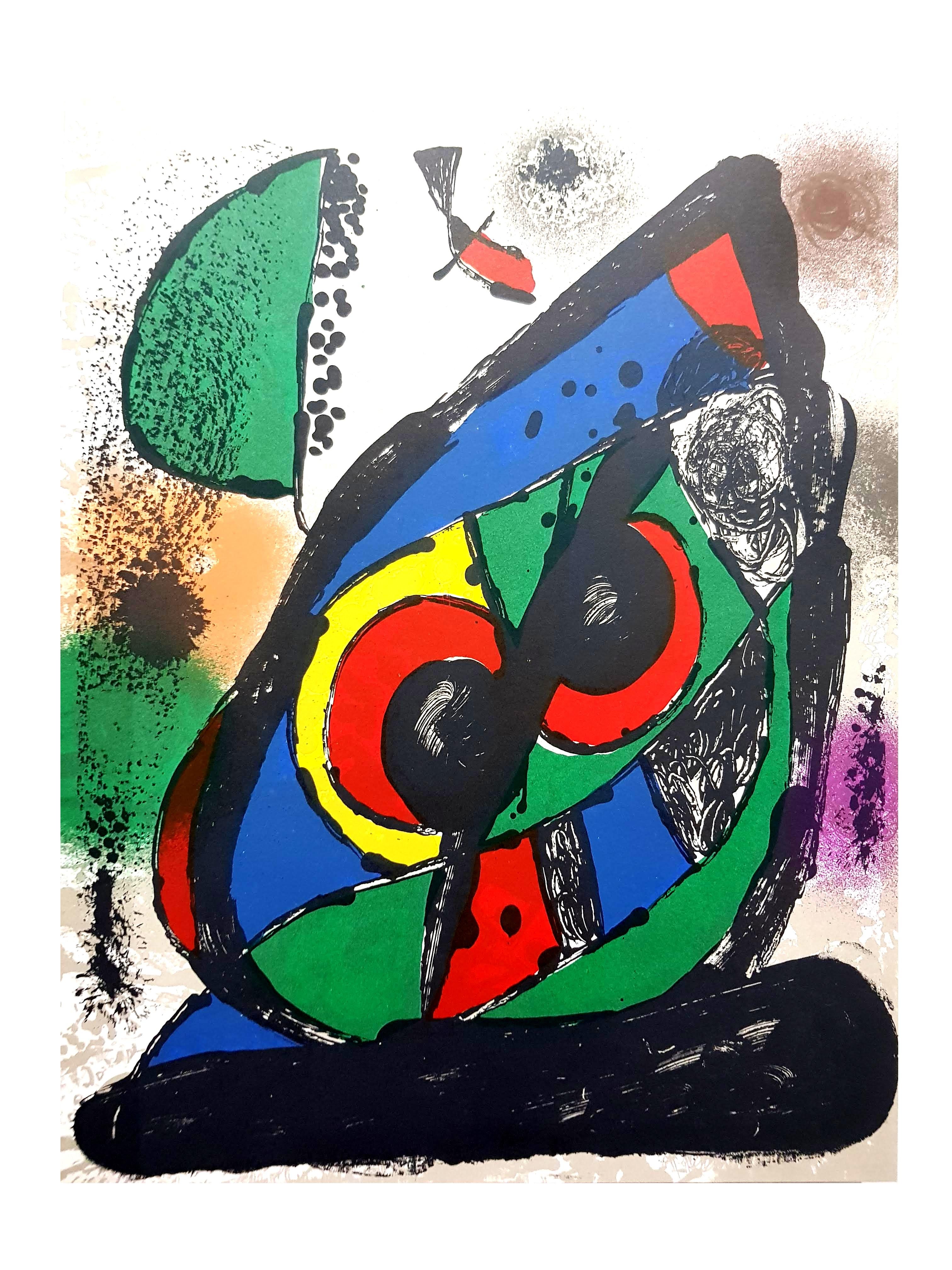 Original Abstract Lithograph from 