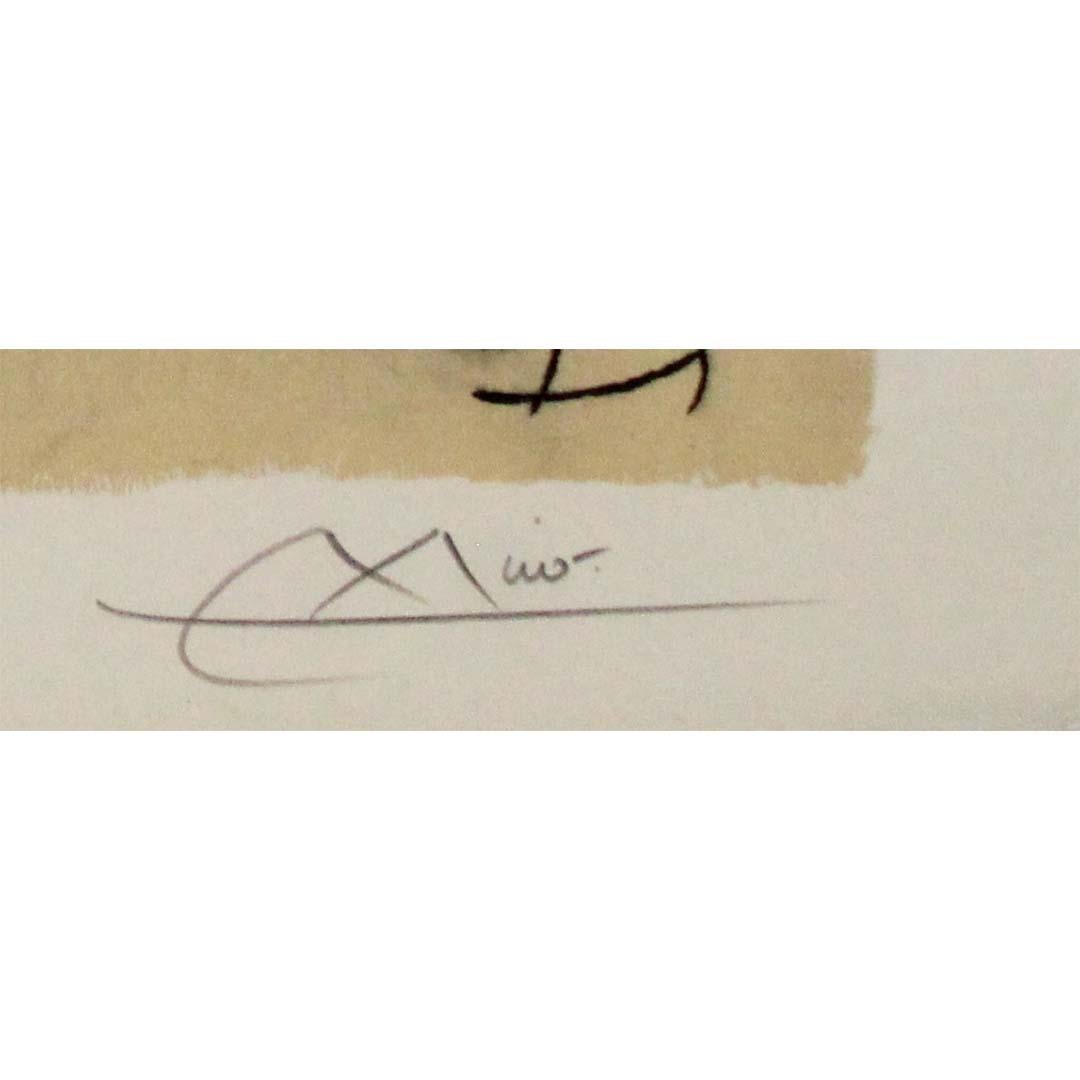 Litografia originale di Joan Miró - L'oiseau solaire, l'oiseau lunaire, étincelle 2