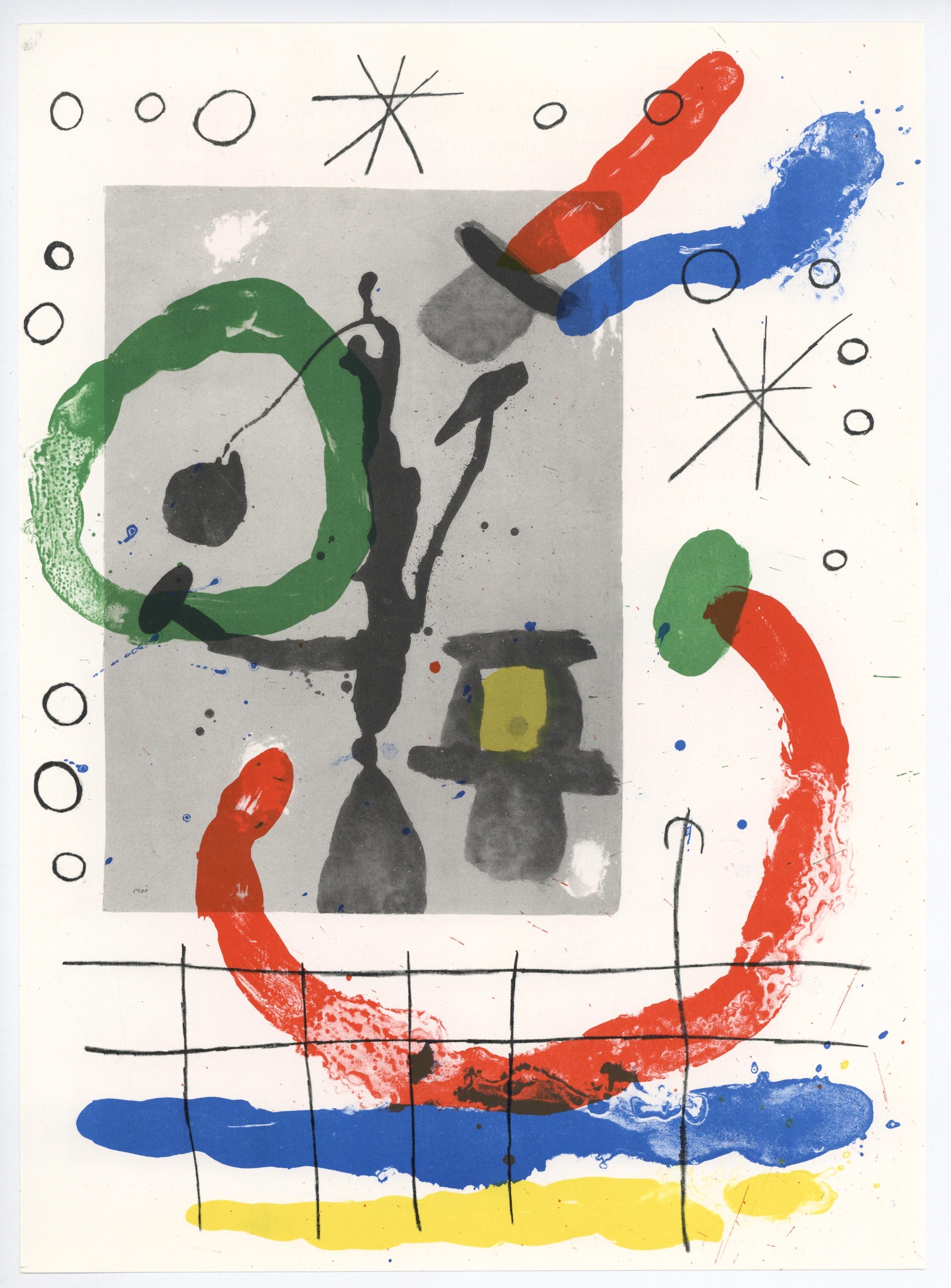 litografia originale - Print di Joan Miró