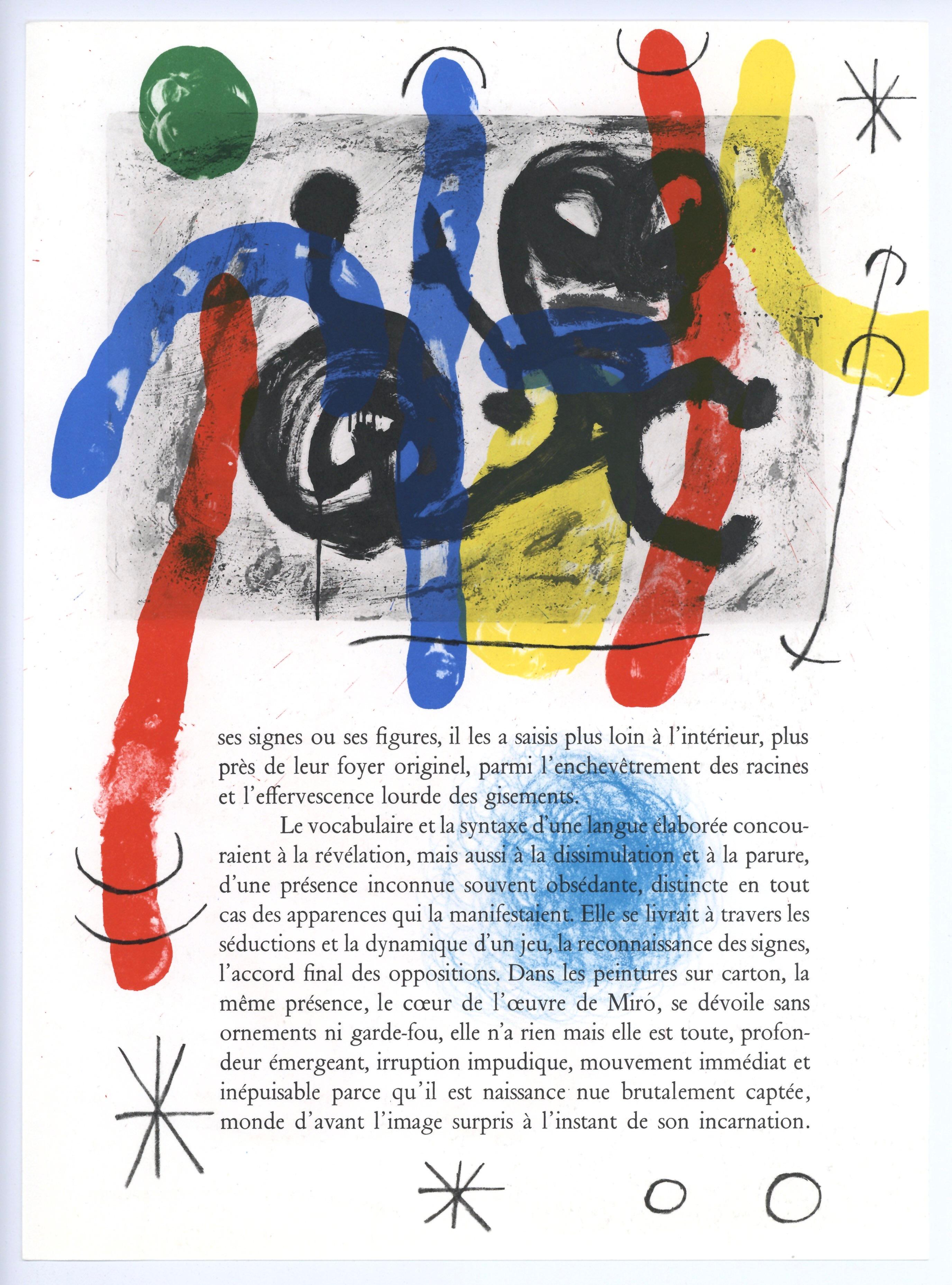 lithographie originale - Print de Joan Miró