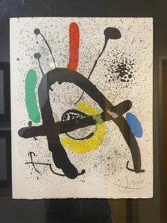 "CAHIER D'OMBRES" Original Lithograph, Hand signed by Joan Miro