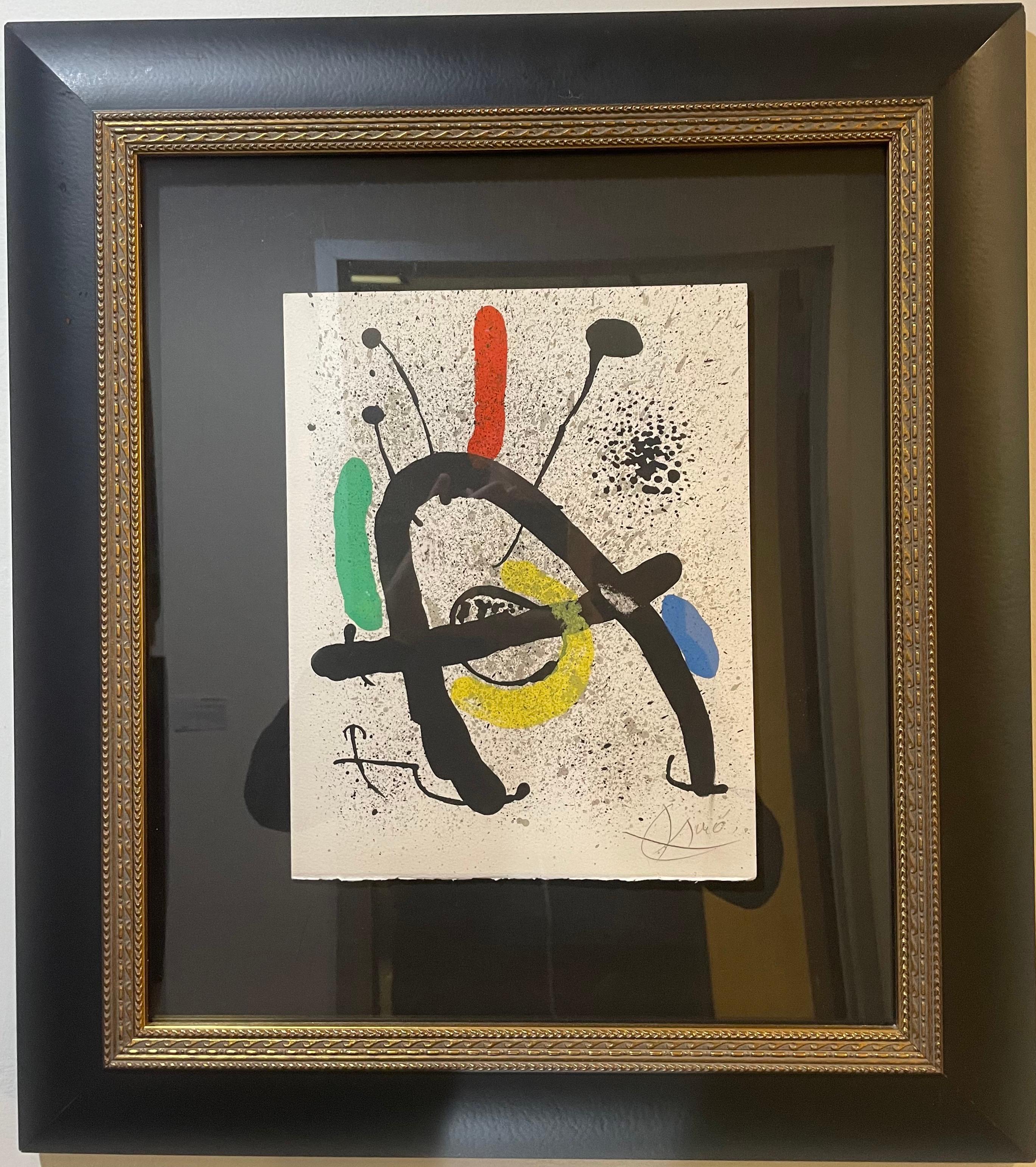 "CAHIER D'OMBRES" Original Lithograph, Hand signed by Joan Miro