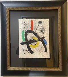 "CAHIER D'OMBRES" Original Lithograph, Hand signed by Joan Miro