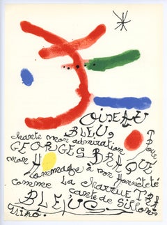original lithograph "Homage to Georges Braque"