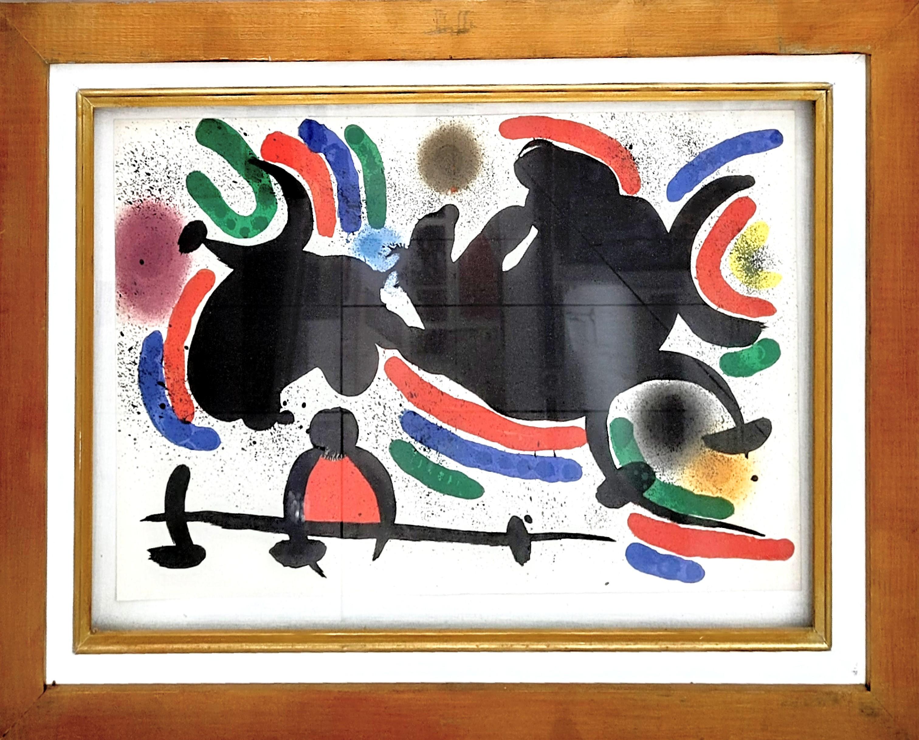 Original Lithograph IV, from a suite of 12, 1972 - Print by Joan Miró