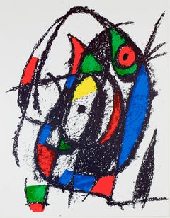 Original Lithograph IV, from Miro Lithographs II, Maeght Publisher by Joan Miró