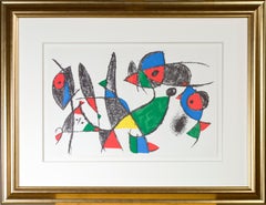 Original Lithograph IX from 'Miro Lithographs II, Maeght Publisher' by Joan Miró