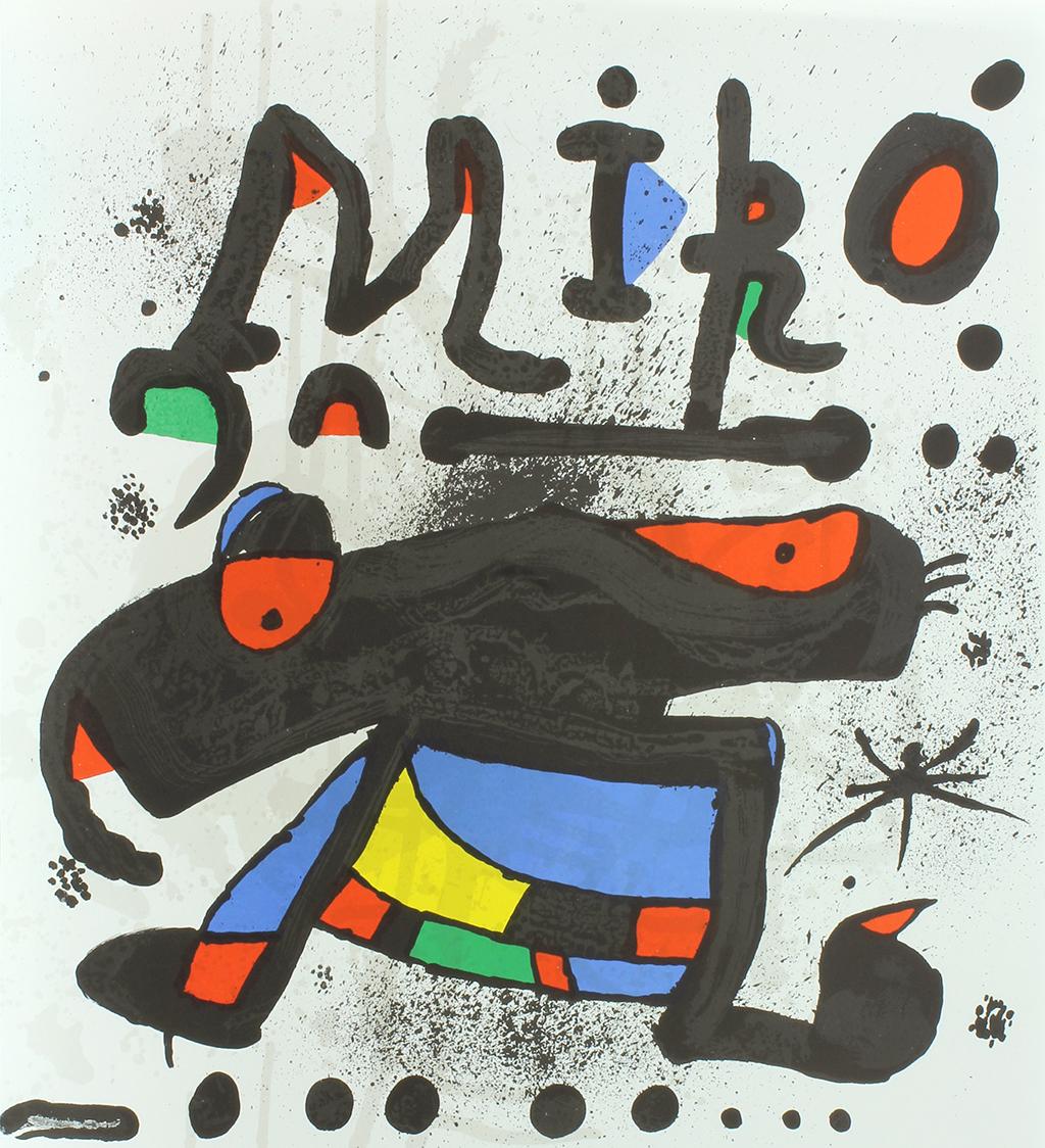 Affiche lithographique originale pour l'exposition « Miro 100 Sculptures 1962-1978 », 1978 - Moderne Print par Joan Miró