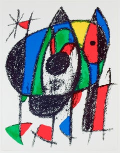 Original Lithograph V, from Miro Lithographs II, Maeght Publisher by Joan Miró