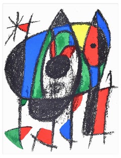 Original Lithograph V - Original Lithograph by J. Mirò - 1974