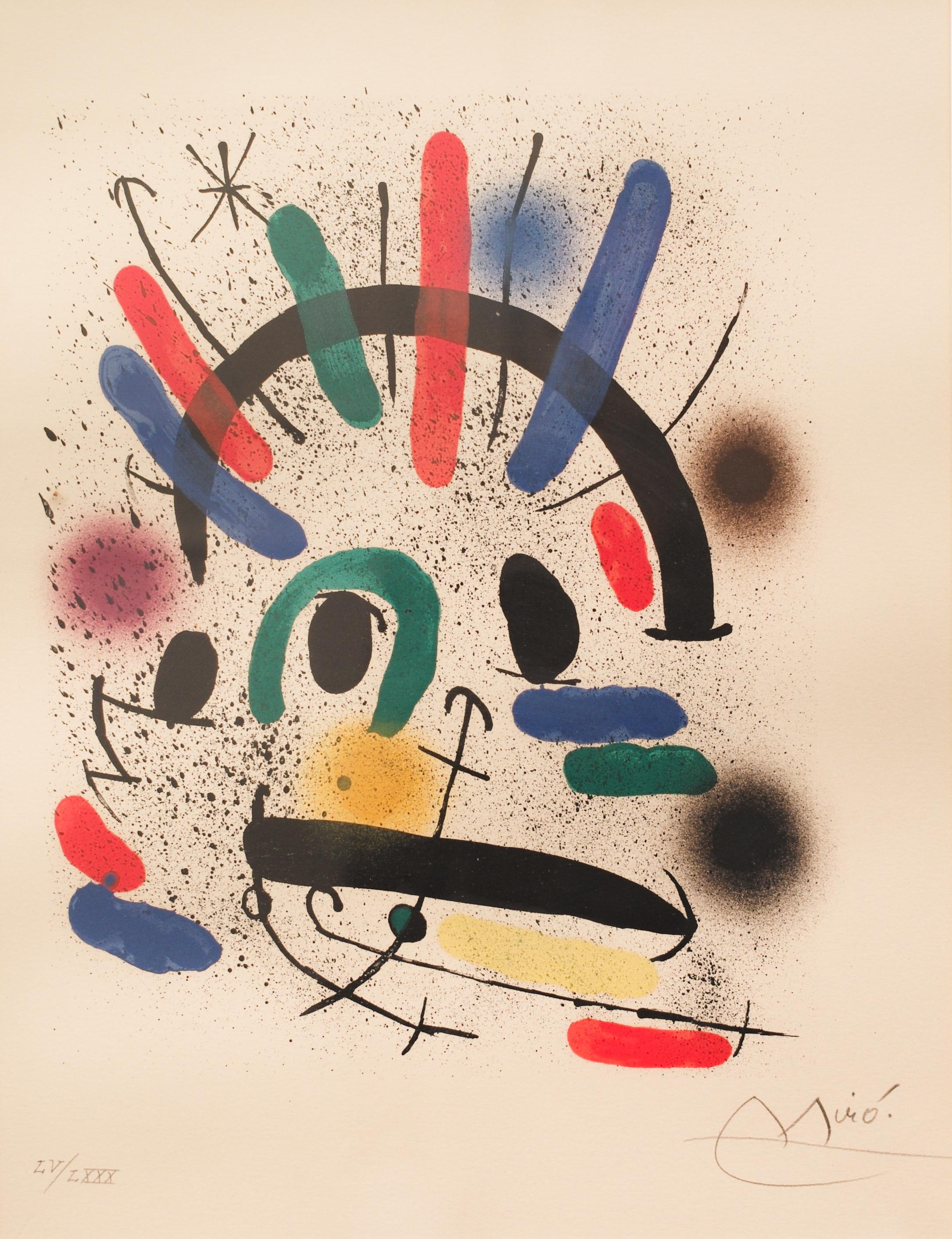 Original Signed Lithograph by Joan Miró, M.858