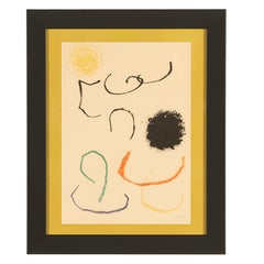 Original Signed & Numbered Surrealist Color Lithograph Obra Inèdita Recent VIII