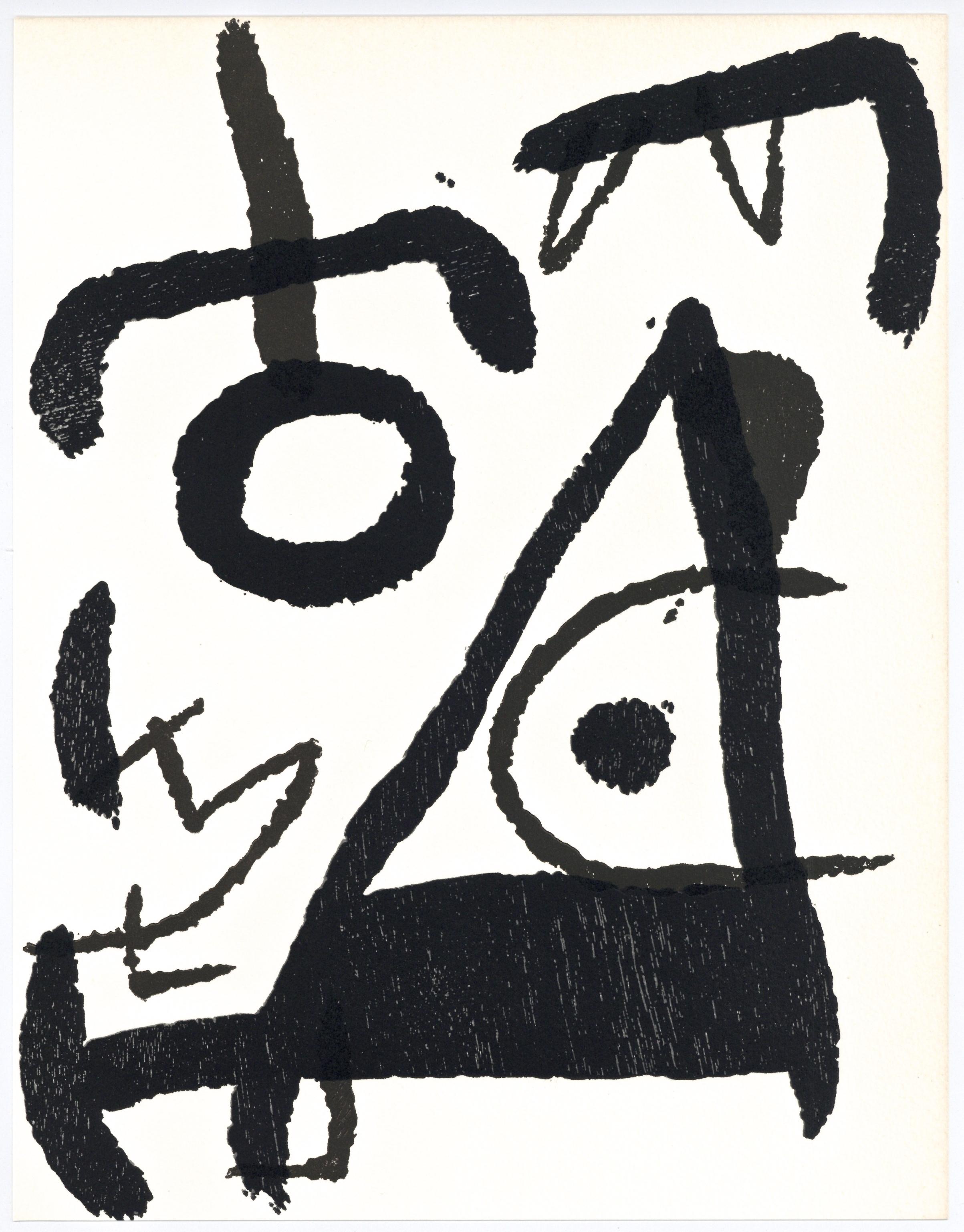 original woodcut - Print by Joan Miró