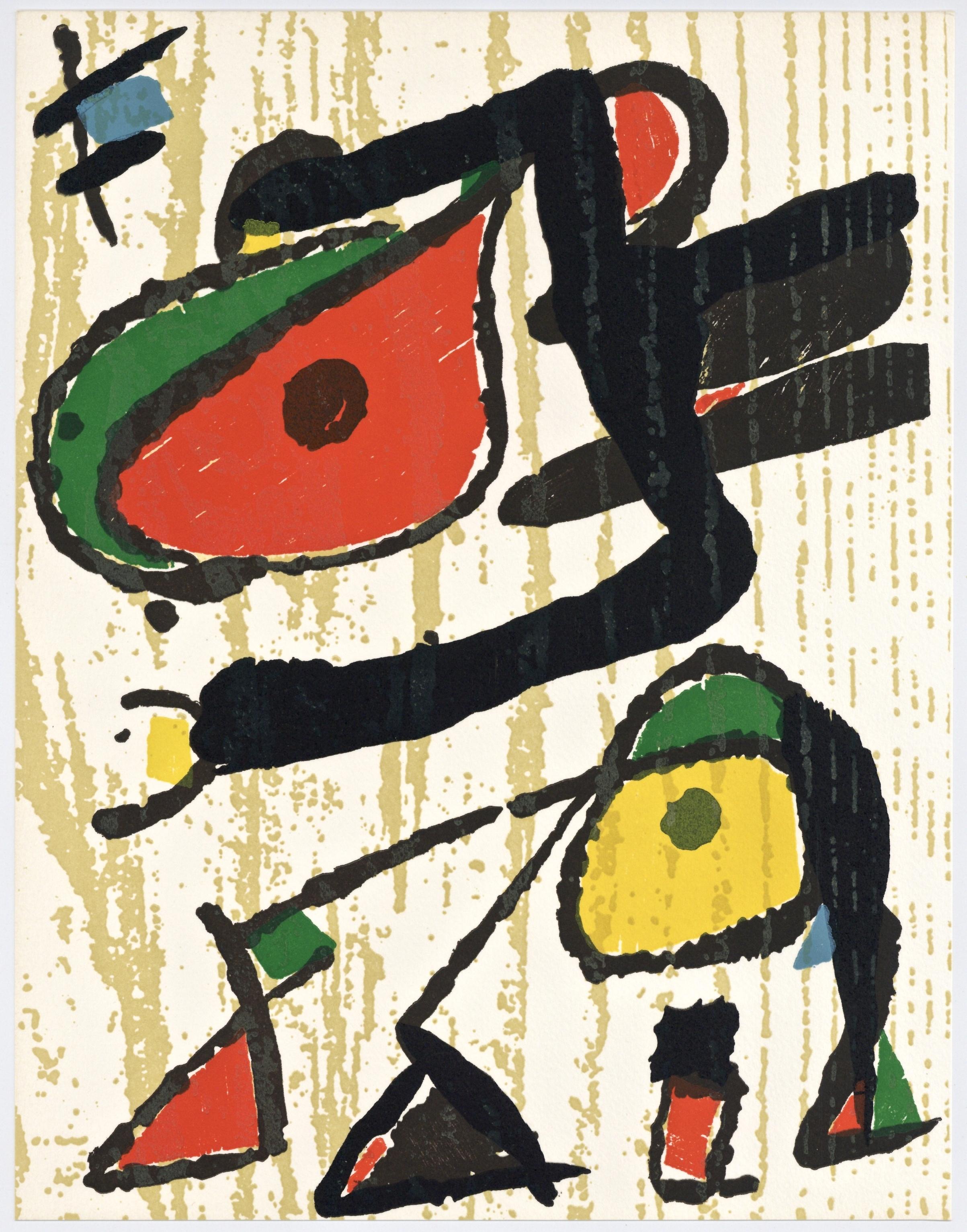 original woodcut - Print by Joan Miró