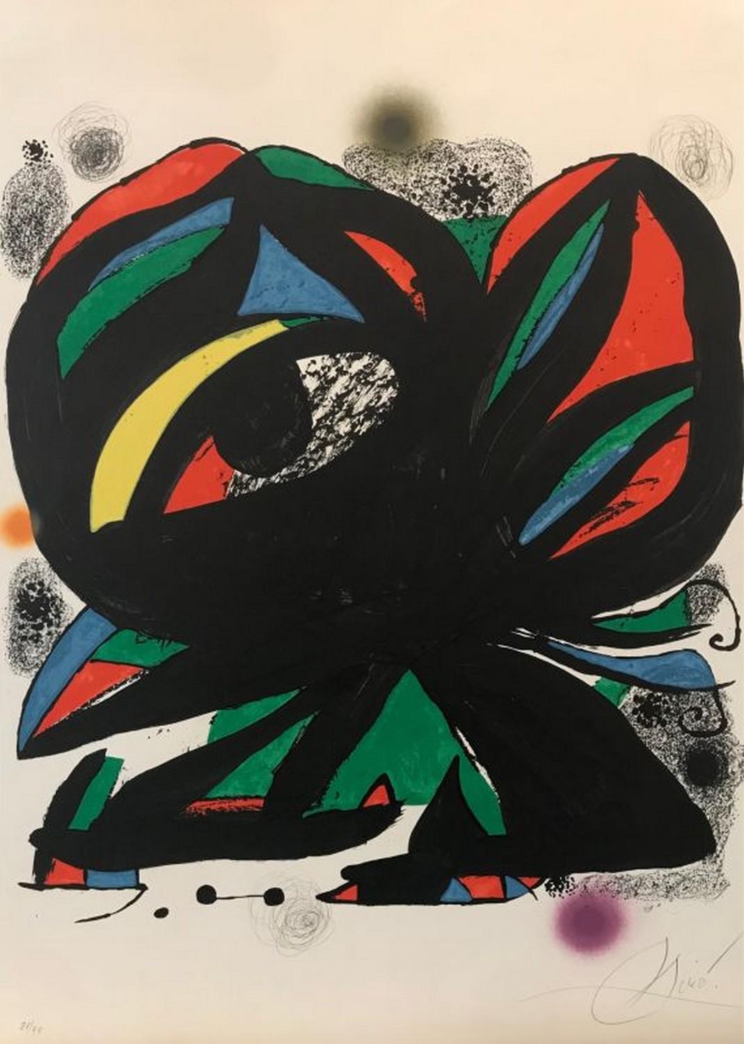 Joan Miró Abstract Print - Ouverture de la Fundacio Joan Miro Barcelone 