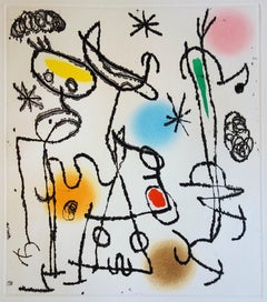 Paroles Peintes - Original color Etching and Aquatint - 1967