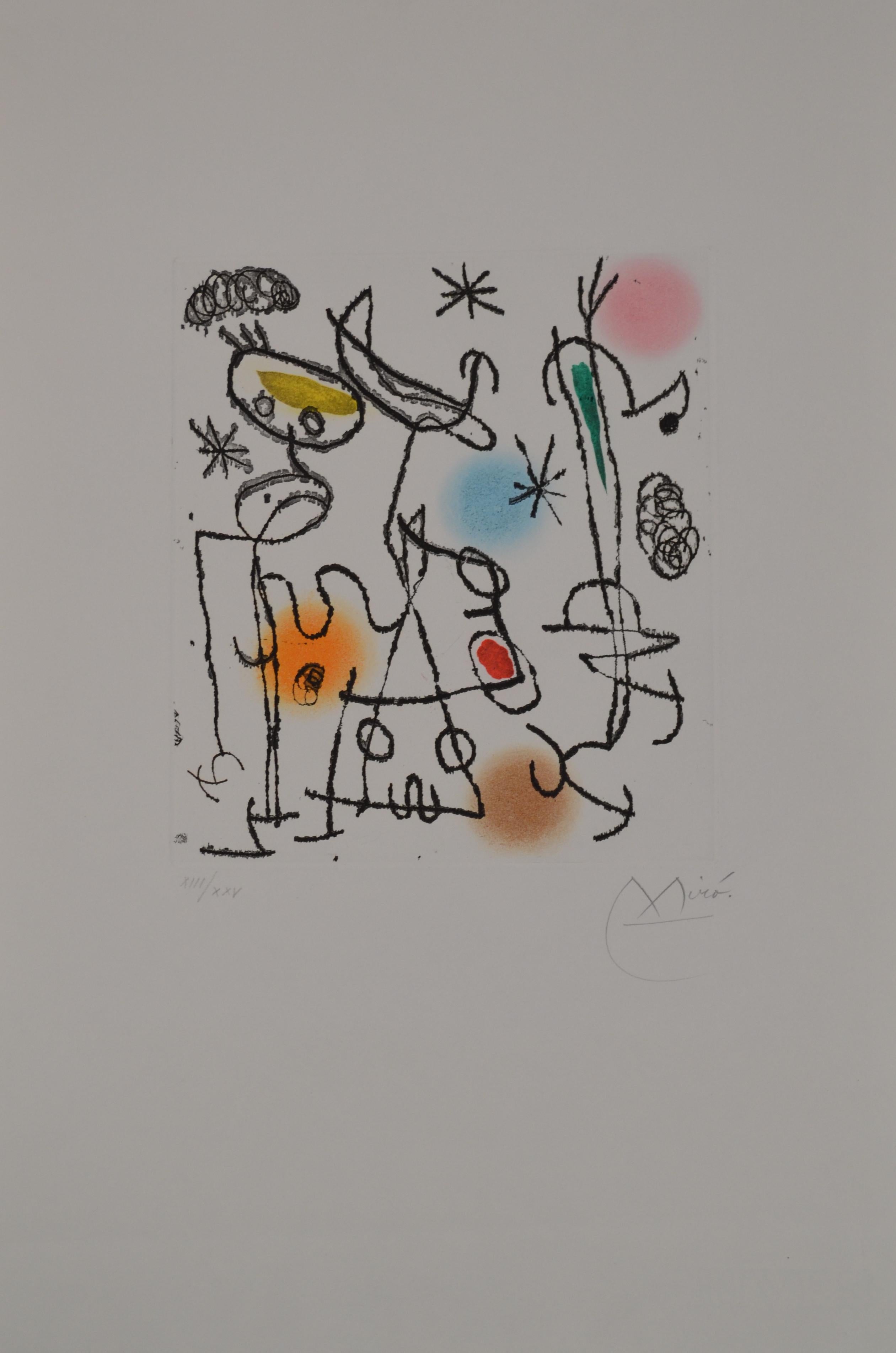Paroles Peintres III - D446 - Print by Joan Miró