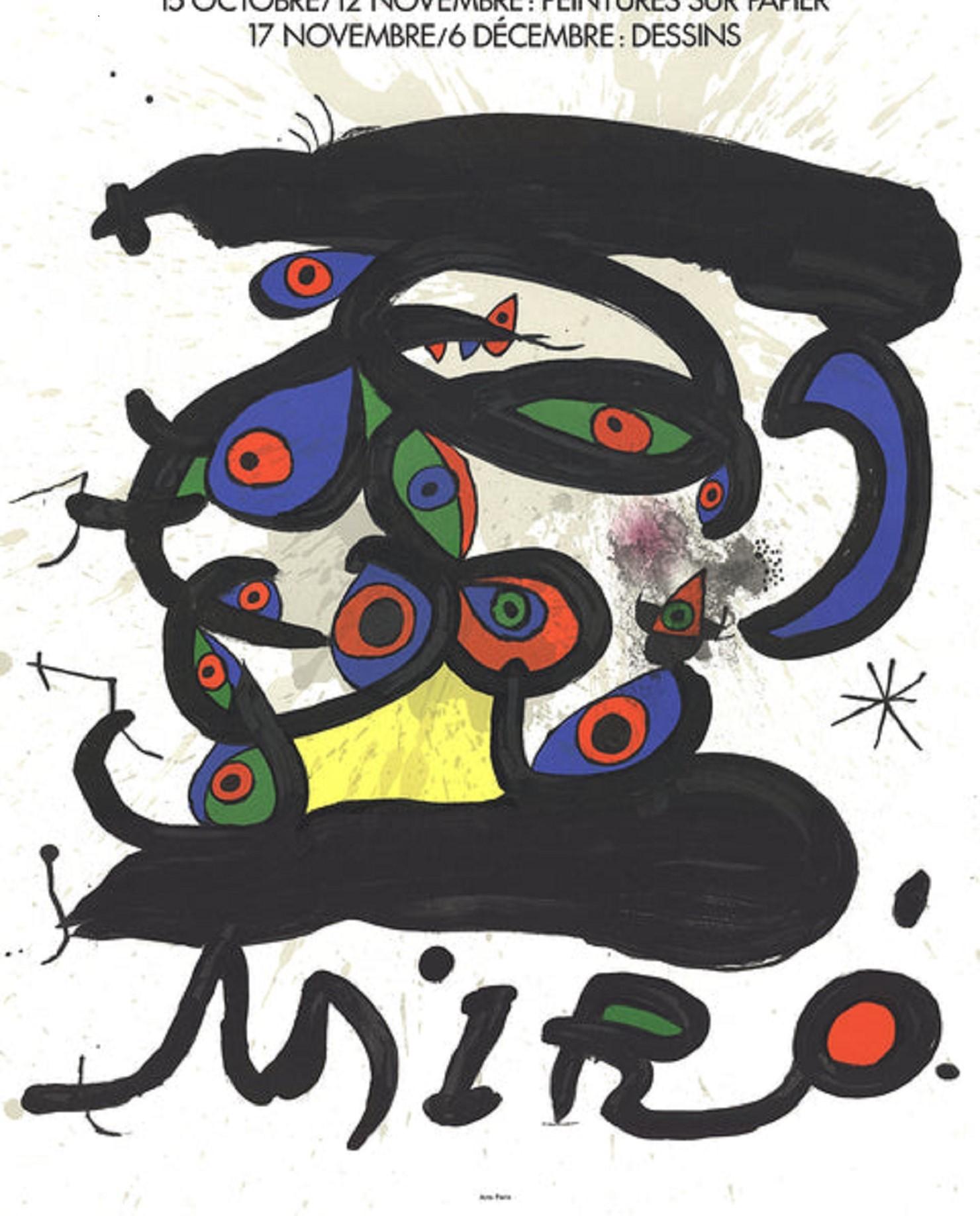 Peintures Sur Papier-Dessins By Joan Miro - Contemporain Art par Joan Miró